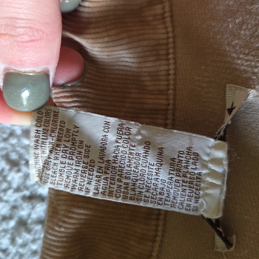 Vintage Y2K Western Cropped Contoured Corduroy Snap Button Mock Neck Jacket - Picture 8 of 13